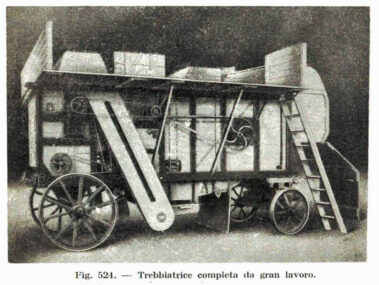 Fig. 524 - Trebbiatrice completa da gran lavoro