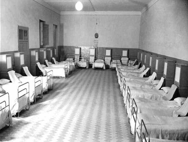 Dormitorio durante la ristrutturazione