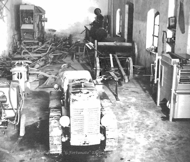 L’officina meccanica e rimessa delle macchine agricole