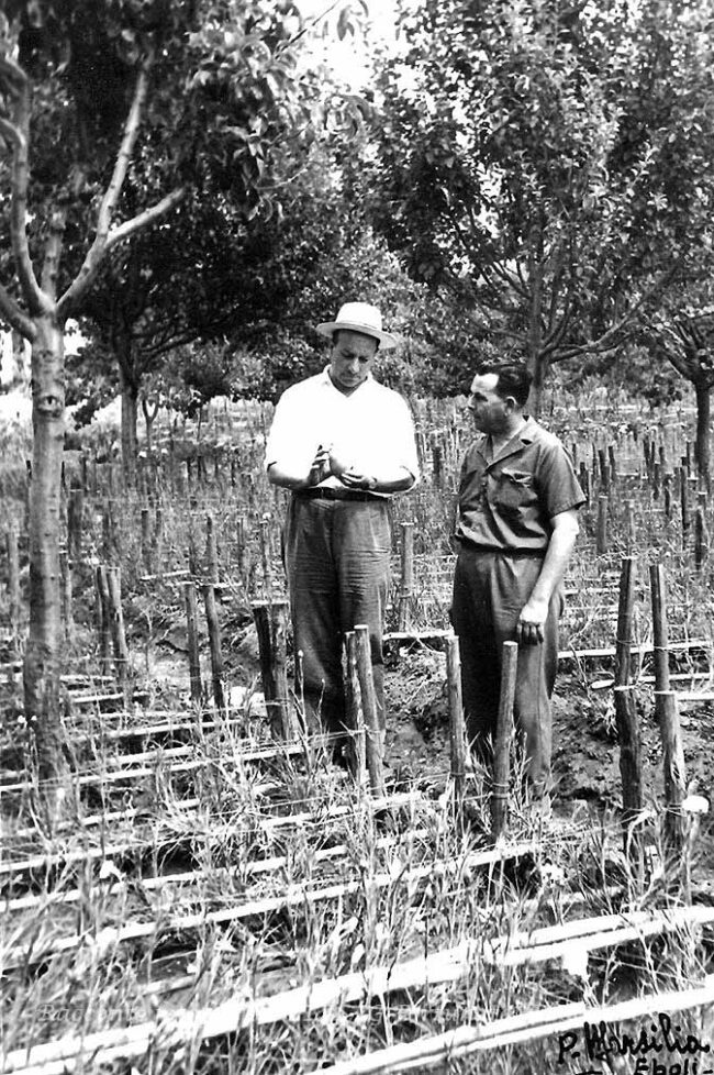 Il preside Leone in azienda